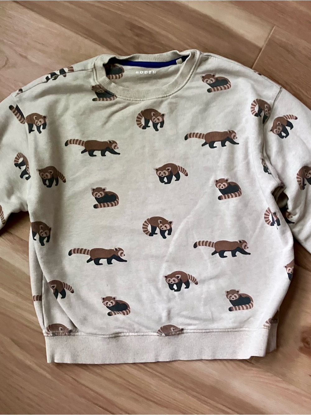 Mini Boden Sweatshirt with Red Pandas
